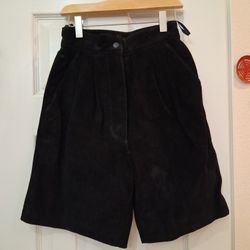 Genuine Suede Bermuda Shorts
