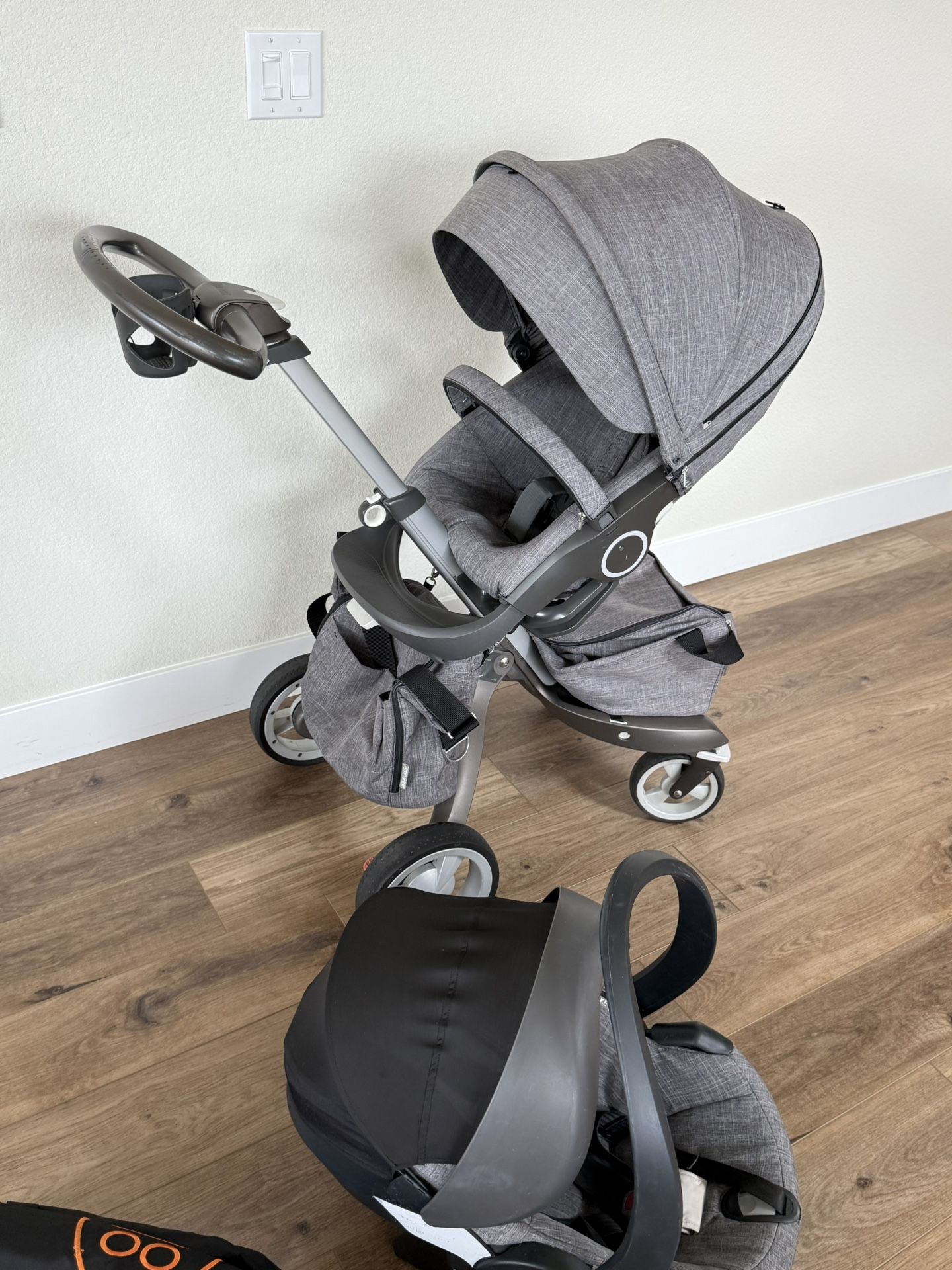 Stokke Stroller, Car seat, Pram pack (travel bag)