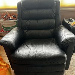 Black Leather Recliner