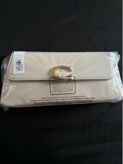coach white jet shoulder bag new with tags