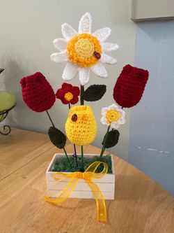 Flores de crochet
