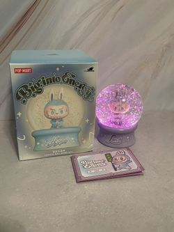 Authentic PopMart Big Into Energy Labubu Tap to Light Up Crystal Ball (Asia Exclusive) — Confirmed Luck