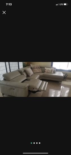 Italian Leather Couch For Sale