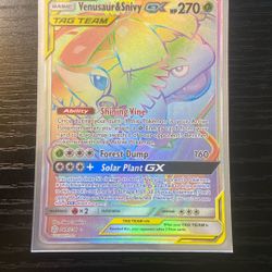 Rainbow Venasaur And Snivy GX Tag Team