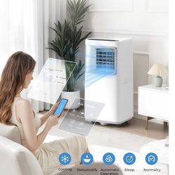 Portable-Air-Conditioners-16,000-Btu - AC Unit 5 in 1  Smart Air Conditioner, Fan & Dehumidifier