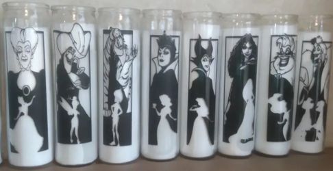 Disney Villain Candles Halloween Decor 