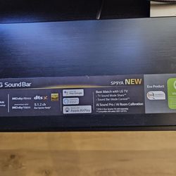 LG SP9YA 5.1.2 Soundbar Dolby Atmos Vision 520w With Subwoofer 