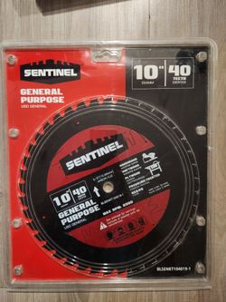 New Sentinel 10" 40-tooth circular saw blade