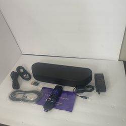 ROKU STREAMBAR 4K HDR STREAMING DEVICE PREMIUM ROKU REMOTE 9102X - BLACK