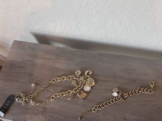 Guess Necklace And Bracelet New