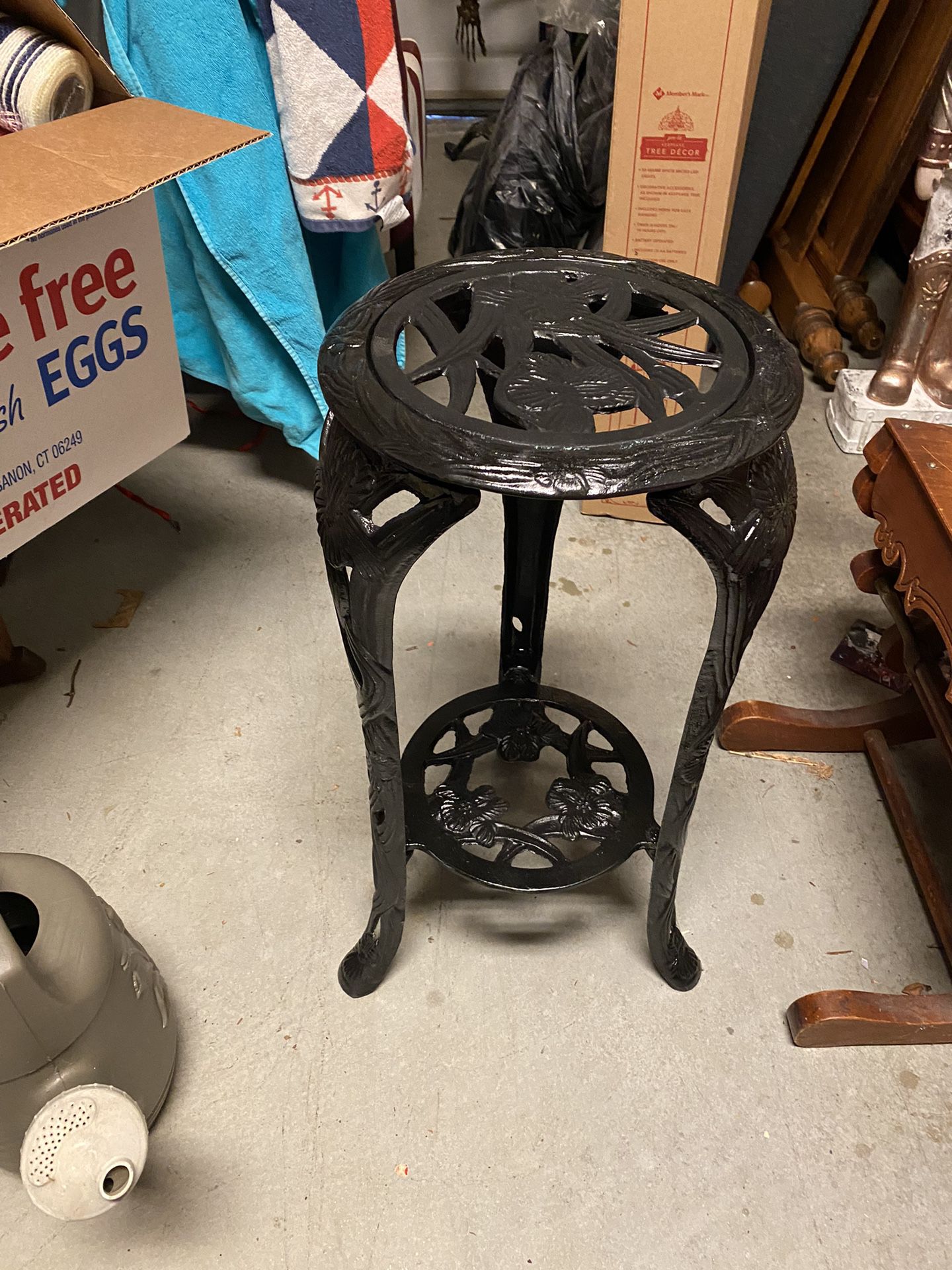 Heavy Wrought Iron Plant Stand