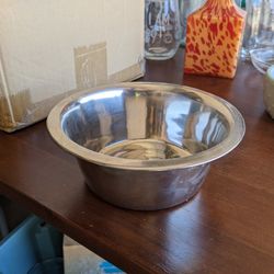 Big Metal Dog Food Bowl 