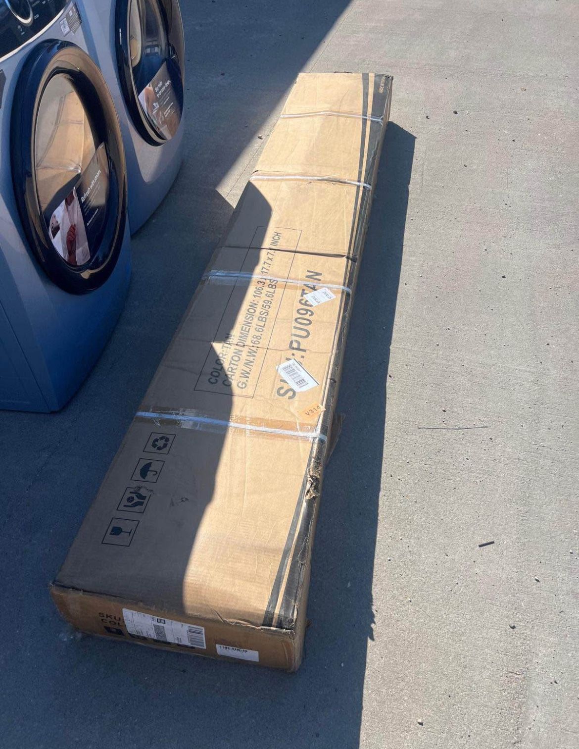 Crestlive Products 11-ft Aluminum Tan Crank Cantilever Patio Umbrella with Base