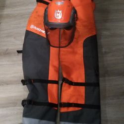 Husqvarna Chaps Hard Hat With Screen Protector And Ear Protectors
