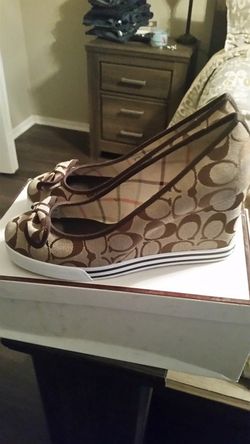 Coach wedge shoe
