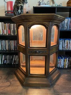 Curio Cabinet Display Cabinet with Interior Light