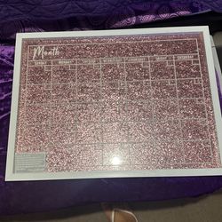 Month Calendar- Sparkling Pink 😊 .