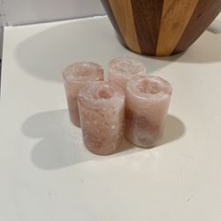 Pink Sea Salt Shot Glasses