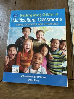 Teaching Young Children In multicultural Classrooms Issues, Concepts, And Strategies By Wilma Robles De Melendez & Vesna Beck 5 Edition. New