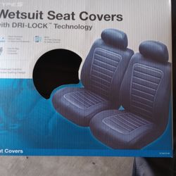 Wetsuit Car Seat Covers, Set Of 2, Black 