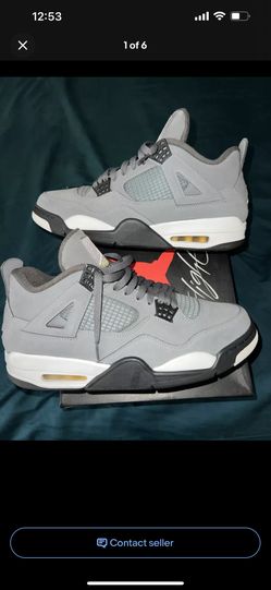 Jordan 4 Wolf Grey Size 12M