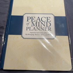 PEACE OF MIND PLANNER NEW IN PACKAGING