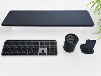 Logitech MX Keys for Mac plus monitor riser and accessories. All like new