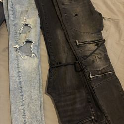 Zara jeans 34, H&M Jeans 32