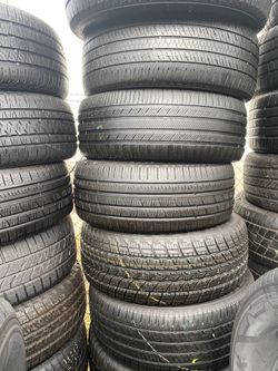 Single tire 275/55/20 Semi new 95%tread life $50 price include professional installation and tax. Please ask for any size you need. We have new and u