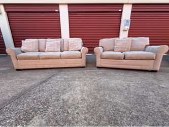 SUEDE SOFA AND LOVESEAT FOR SALE