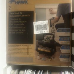 Blu Hawk Air Compressor Combo Kit & A Wagner Spray Paint Gun