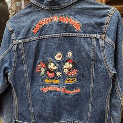 Disney' Mickey & Minnie Jean Jacket, Small 