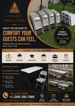 Tables chairs