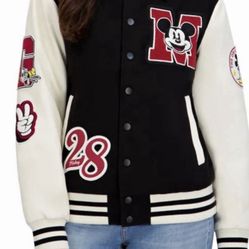 Disney Adult Unisex Varsity Jacket NEW W/ TAGS 2 sizes available 