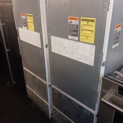 Sub Zero 54" Panel Ready Column Fridge And Freezer Set 