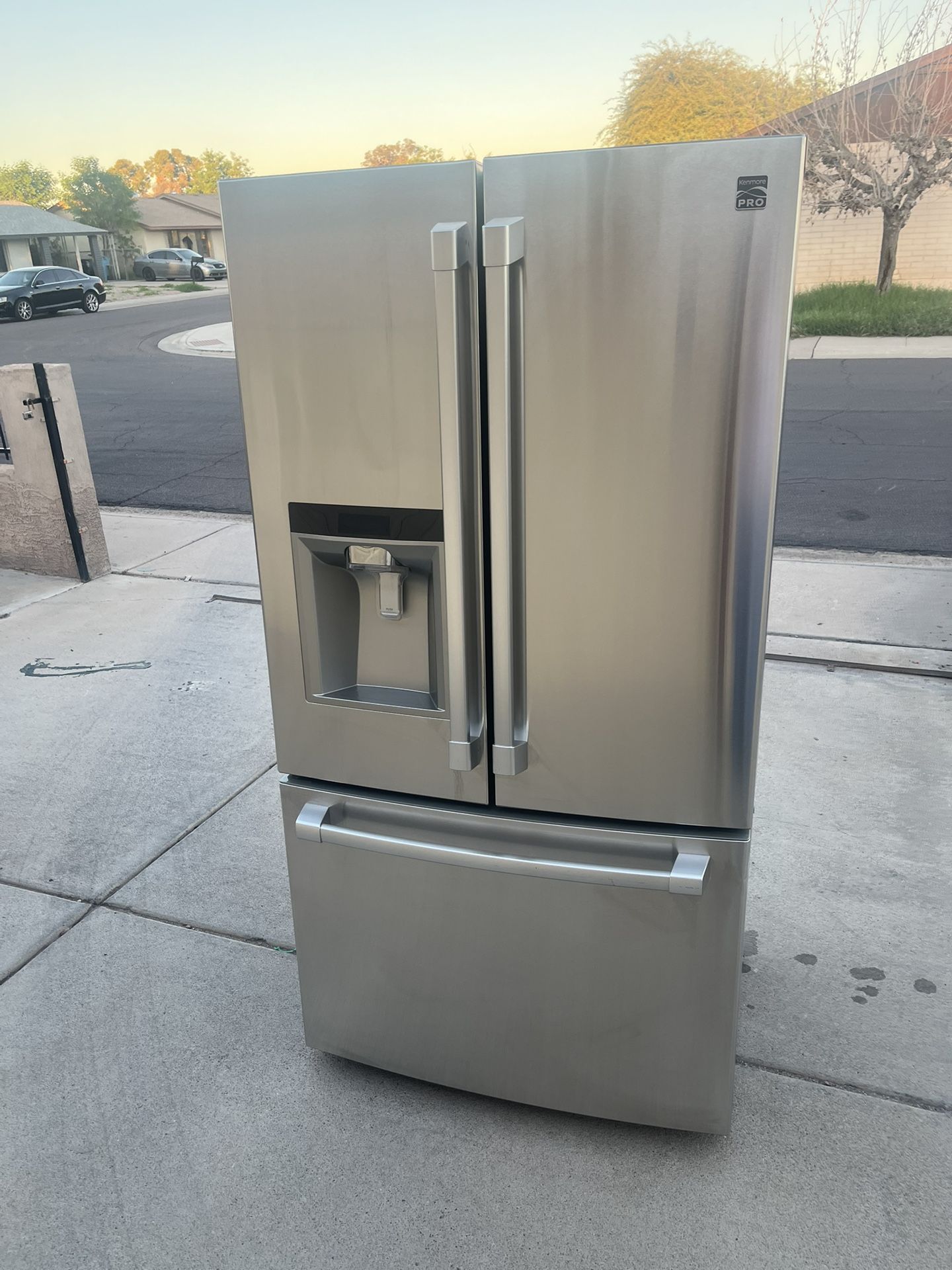 Refrigerator Kemmore Stainless Steel Counter Depth