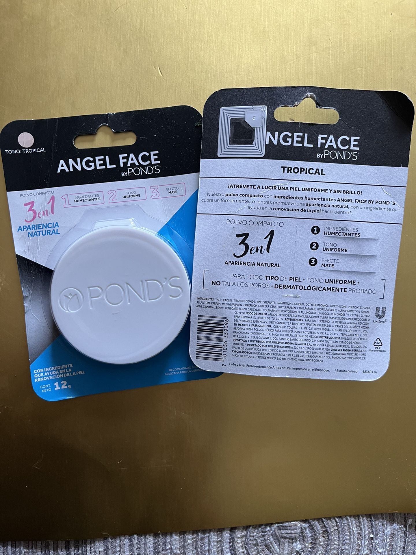 2x Angel Face By Ponds Face Powder Tono Tropical 3 In 1