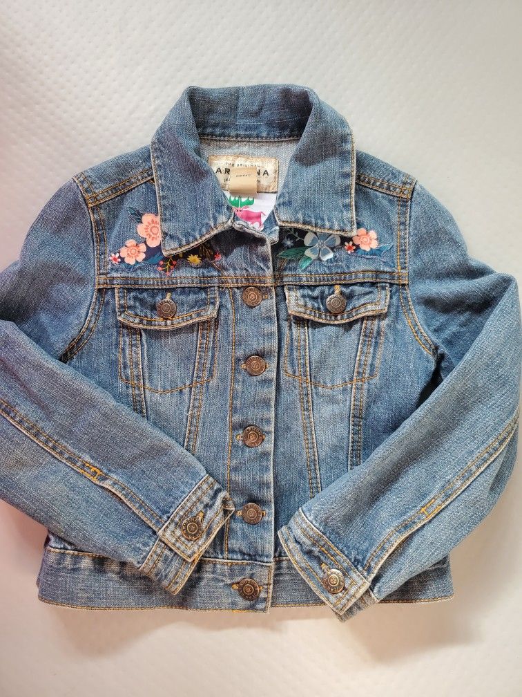 Denim Jacket Custom Girls Size 5-7