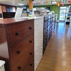  5 Drawer Jumbo Dresser Double Knobs 