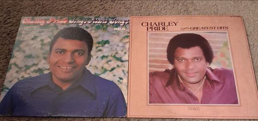 Two Charley Pride RCA Vinyl's "Greatest Hits " and Sings Heart Songs"