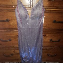 Women's Dress -bodycon  New Years Irridecent Purple 