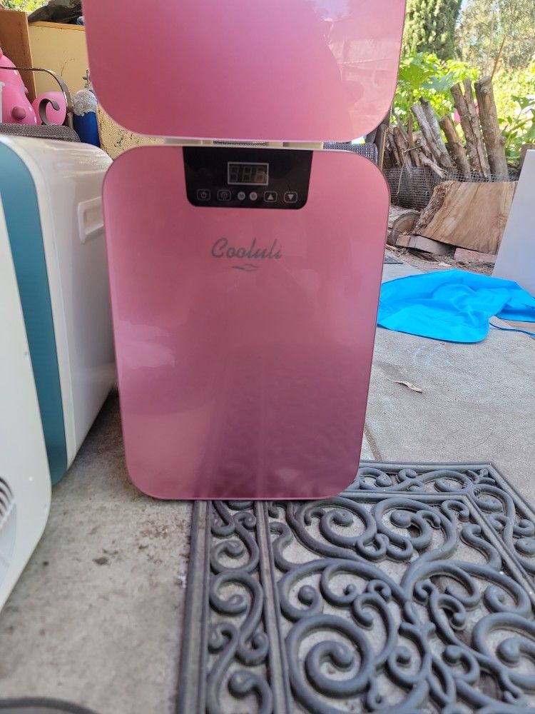 Mini Refrigerator Fridge Pink 20L Cooluli Home Or Car
