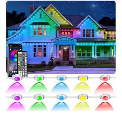 DEAL!!LETIANPAI 500 ft Permanent Outdoor Lights,RGB Eaves Lights with App Control Remote
