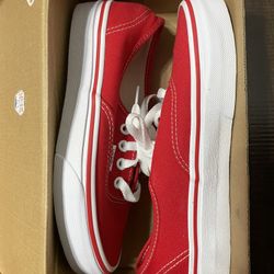 Classic Red Vans Shoes (NEW)