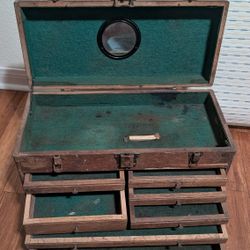 Vintage Machinist Tool Chest - Antique Wood Tool Box (Restoration Project)