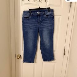 Women’s Christopher & Banks Jean Crops Size 14