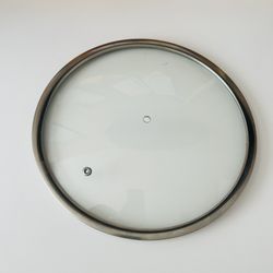 11" 12" Glass Lid for Frying Pan Skillets Tempered Replacement Cover w/ no knob
