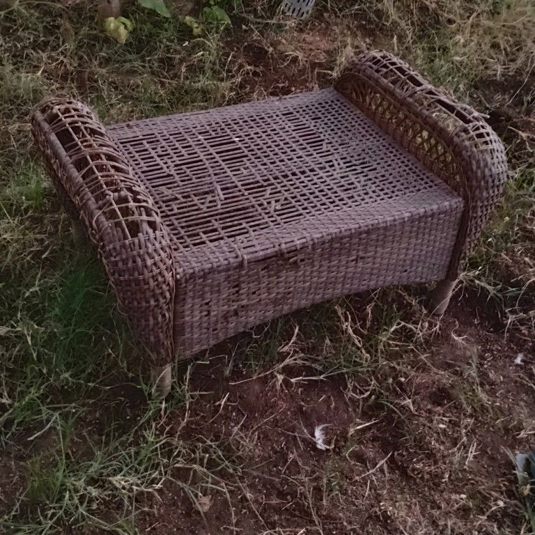 FREE Wicker Ottomon Elevated Cat Dog Bed?