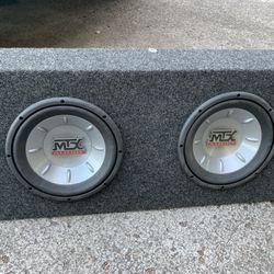 Subwoofer Box & Amp 