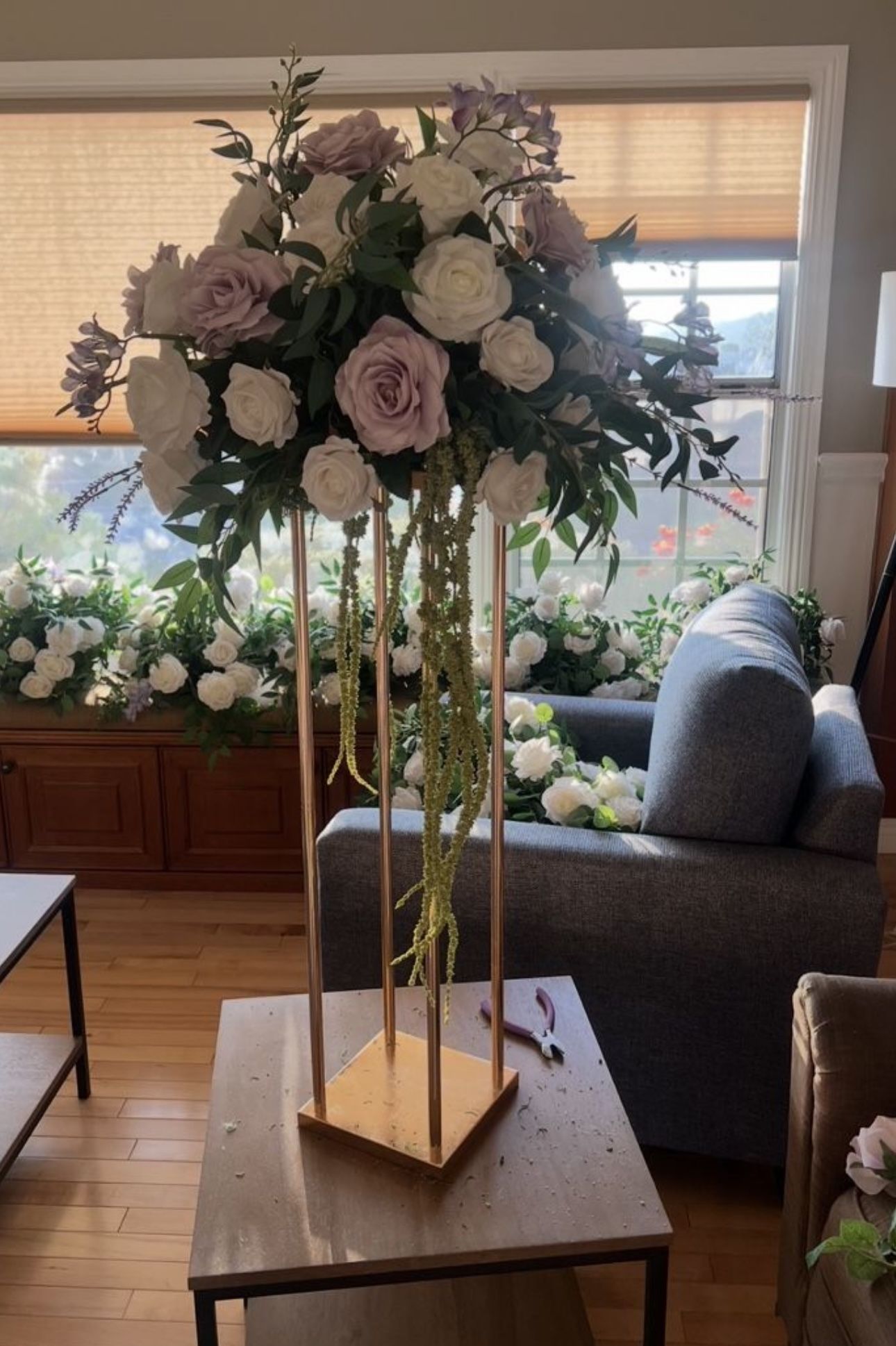 Wedding Quincenera Quince Flower Stands